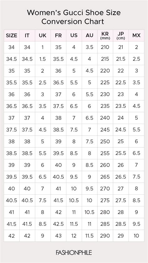 gucci size 40|Gucci size conversion chart.